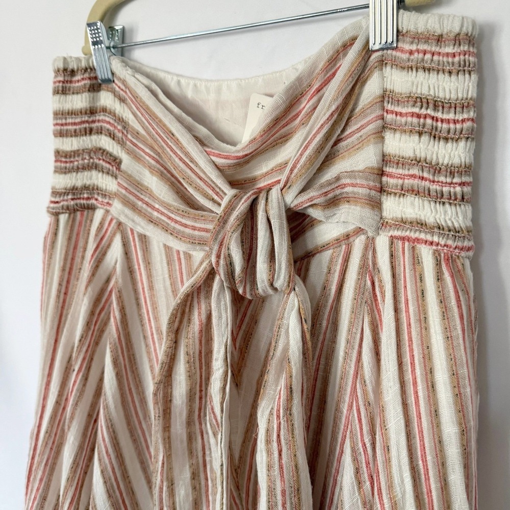 Free People Giselle Women M Striped Convertible Skirt/Dress Boho Gauze Lagen NWT - Picture 3 of 11